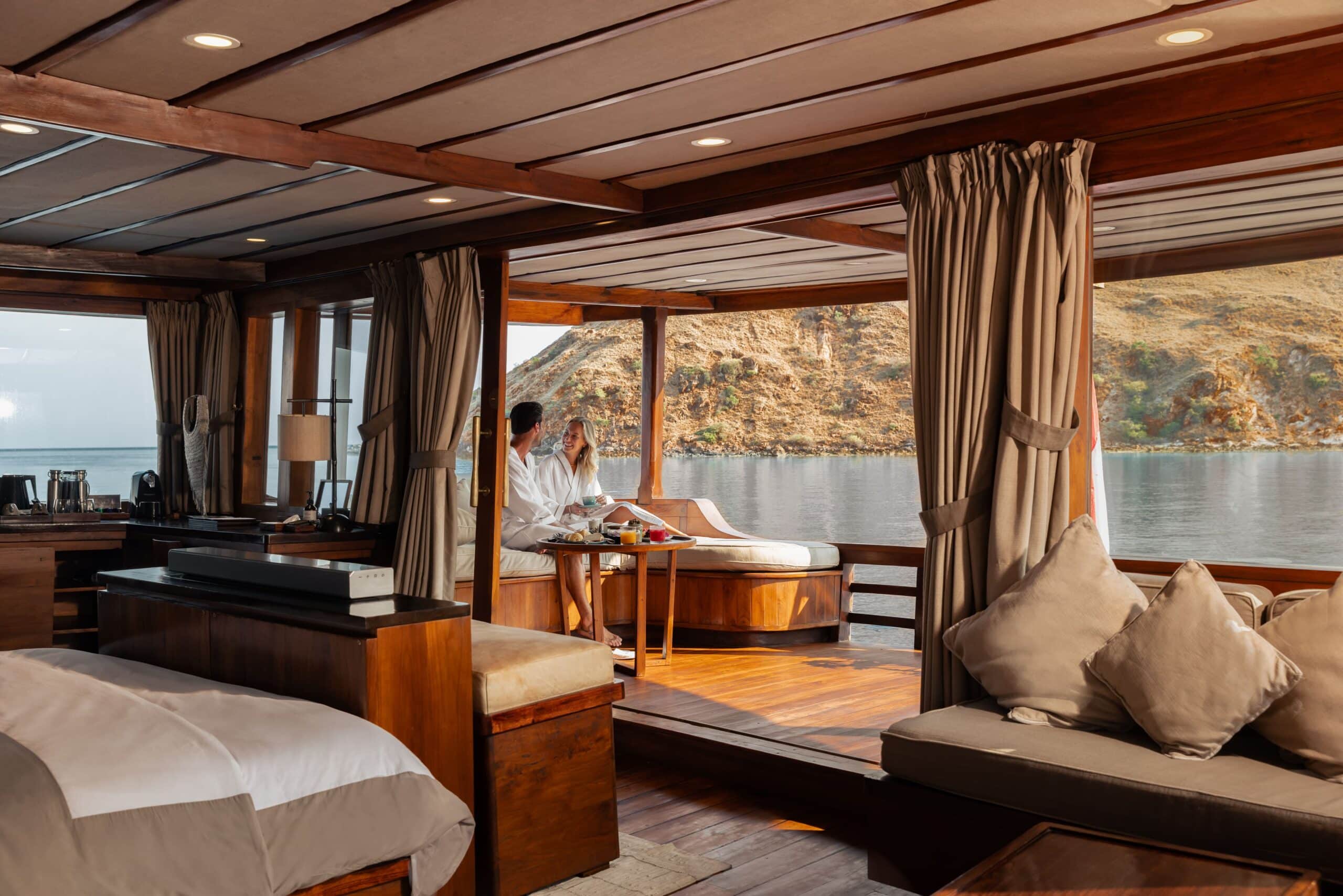 Picture of inside a Yachts with beautiful scenery